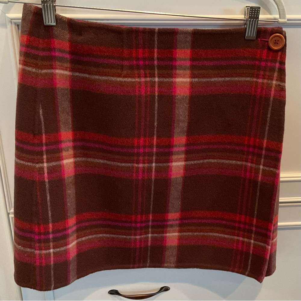 Lilly Pulitzer Plaid Wool Skirt - Size 6